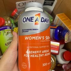 Vitamin Tổng Hợp Nữ One A Day 50+ - 300 Viên Giúp Tăng Cường Sức Khỏe và Cân Bằng Hormone Cho Phụ Nữ Trên 50 Tuổi