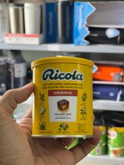Kẹo Ngậm Ho Ricola Không Đường 250g - Giảm Ho, Thơm Mát, Giải Quyết Cơn Ho Tức Thì, Sự Lựa Chọn Lành Mạnh