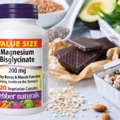 Magnesium Bisglycinate L/120v Webber Naturals - Thực Phẩm Chức Năng Hỗ