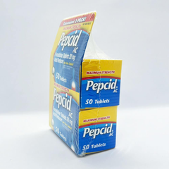Viên uống giảm đầy hơi, ợ nóng Pepcid AC Maximum Strength 100 viên - Giải pháp hiệu quả cho dạ dày, tăng cường sức khỏe tiêu hóa