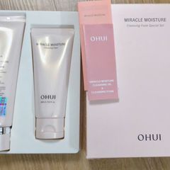 Sữa Rửa Mặt Ohui Hồng Miracle Moisture Cleansing Foam - Dưỡng Ẩm, Làm Sáng Da Cho Mọi Loại Da, Phù Hợp Da Nhạy Cảm