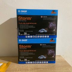 Thuốc Diệt Chuột Storm 5 Gói Nhập Khẩu Đức - An Toàn, Hiệu Quả Cao, Flocoumafen 0.005%, Dễ Dùng Trong Nhà và Ngoài Trời