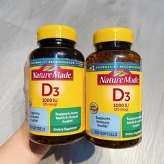 Vitamin D3 Nature Made 650 Viên - Vitamin Tổng Hợp Chất Lượng Cao, Cam Kết Chính Hãng, Bổ Sung Sức Khỏe
