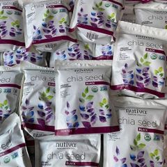 Hạt Chia Nutiva Organic 907gr - Hạt Chia Đen Giàu Dinh Dưỡng Hỗ Trợ Giảm Cân và Tăng Cường Năng Lượng Hàng Mỹ