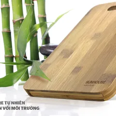 Thớt Tre Tự Nhiên SUNHOUSE KS-CH3626B - Đồ Gia Dụng Nhà Bếp An Toàn, Bền Đẹp, Thiết Kế Thông Minh, Dễ Vệ Sinh
