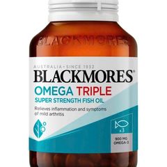 Omega 3 Triple Super Strength Fish Oil Blackmores 60 viên, tim mạch, trí não
