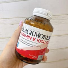 Viên uống Vitamin E 1000IU Blackmores 100 viên - Chống oxy hóa, bảo vệ da, cải thiện sức khỏe làn da hiệu quả