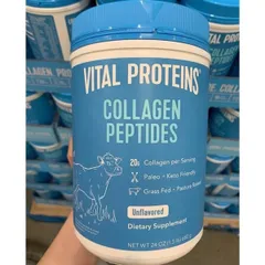 Bột Collagen Peptides Vital Proteins 284g ( Hộp giấy mẫ mới) - Tăng cường vẻ đẹp, cải thiện da, không mùi - Giải pháp làm đẹp tự nhiên hiệu quả