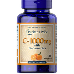Viên uống Vitamin C Puritan’s Pride 100 viên - Tăng cường miễn dịch, chống oxy hóa, bảo vệ sức khỏe và làn da hiệu quả.