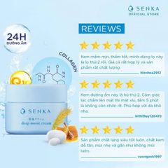 Kem dưỡng ẩm Senka Deep Moist Cream 50g - Cấp ẩm chuyên sâu cho da mịn màng, săn chắc và tràn đầy sức sống từ Nhật Bản