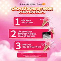 Xịt thơm vùng kín Chikky 20ml - Hương trái cây tươi mát, khử mùi hiệu quả, an toàn cho mọi loại da