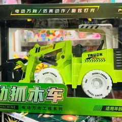 Đồ Chơi Xe Máy Xúc 652 Excavator - Toy Mô Phỏng Lấy Gỗ Có Đèn Âm Thanh Sinh Động Cho Trẻ Em Từ 3 Tuổi Trở Lên
