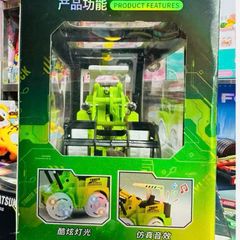 Đồ chơi xe máy xúc và xe cần cẩu có hiệu ứng đèn và âm thanh 2 phân loại 652 653