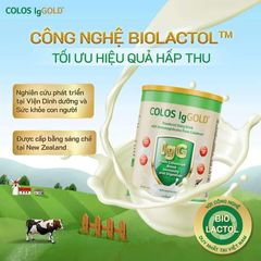 Sữa Non Colos IgGold - Bột Sữa Tăng Cường Sức Đề Kháng Từ New Zealand, Dinh Dưỡng Hỗ Trợ Trẻ Em và Người Lớn 450g