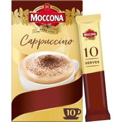 Cà Phê Sữa Moccona Latte Úc - Hộp 10 Gói Tiện Lợi, Hương Vị Đặc Trưng, Pha Nóng Ngay, Thích Hợp Cho Ngày Bận Rộn