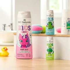 Dầu Gội 3 Trong 1 Organic Care Kids 400ml - Mùi Hương Trái Cây Dịu Nhẹ, An Toàn Cho Trẻ Em, Sữa Tắm Không Cay Mắt