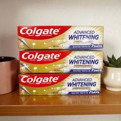 Kem Đánh Răng Colgate Advanced Whitening Tartar 115g - Giúp Răng Trắng Sáng, Bảo Vệ Nướu và Men Răng, Phù Hợp Gia Đình