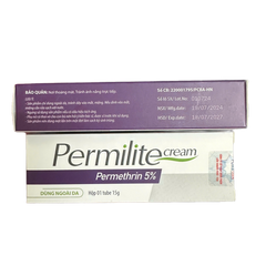 Kem Permilite Permethrin 5% - Dưỡng Da, Loại Bỏ Ghẻ, Chấy Rận Kí Sinh Trùng Ngoài Da, Giảm Ngứa, Sạch Da