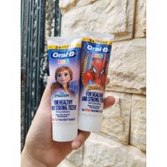 Kem Đánh Răng Oral-B Kids 75ml - Hương Trái Cây Nhẹ Nhàng, Không Cay, Bảo Vệ Răng Cho Trẻ Từ 2 Đến 6 Tuổi