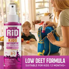Rid Kids Xịt Bảo Vệ Côn Trùng 100ml - An toàn cho bé, không chứa cồn, bảo vệ da nhạy cảm suốt 6 giờ