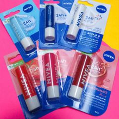 Son Dưỡng Ẩm NIVEA Lip Balm Úc 4.8g - Bảo Vệ Môi Khô, Cấp Ẩm Mềm Mại, Dễ Sử Dụng và Thẩm Thấu Nhanh