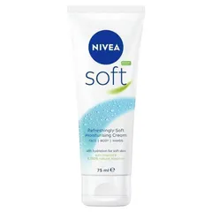 Kem Dưỡng Da NIVEA Soft 75ml - Dưỡng ẩm toàn diện cho mặt, tay và cơ thể, không nhờn rít, phù hợp mọi loại da