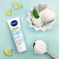 Kem Dưỡng Da NIVEA Soft 75ml - Dưỡng ẩm toàn diện cho mặt, tay và cơ thể, không nhờn rít, phù hợp mọi loại da