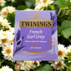 Trà Twinings Earl Grey Pháp 80 gói - Trà đen hương hoa oải hương, bergamot & vani cho trải nghiệm thư giãn hàng ngày