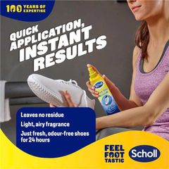 Xịt Khử Mùi Cho Giày Dép Scholl Fresh Step 100g Nhập Khẩu