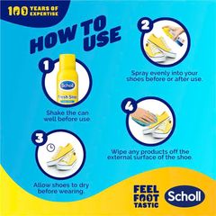Xịt Khử Mùi Cho Giày Dép Scholl Fresh Step 100g Nhập Khẩu