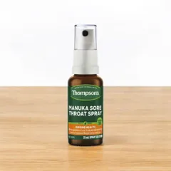Xịt họng Thompson’s Úc 25ml – Tinh chất mật ong Manuka UMF cao cấp, hỗ trợ sát trùng, giảm viêm họng, giảm ngứa họng