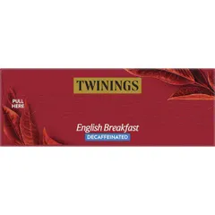 Trà Twinings English Breakfast Decaffeinated - Hộp 80 Gói Lọc Tiện Lợi, Hương Vị Tươi Mới, Quà Tặng Sức Khỏe Hàng Ngày