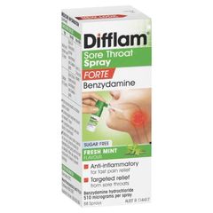 Xịt Difflam Forte 15ml Hỗ Trợ Dịu Nhẹ Cổ Họng, Hương Bạc Hà Tươi Mát - Tiện Lợi 88 Lần Xịt Cho Người Làm Nghề Nói Nhiều