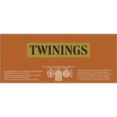 Trà Twinings Australian Afternoon - Trà Đen Cao Cấp 100 Gói - Hương Vị Đậm Đà Giúp Thư Giãn, Thưởng Thức Với Sữa