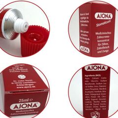 Kem Đánh Răng Ajona Đức 25ml - Giảm Hôi Miệng, Làm Sạch Sâu, Bảo Vệ Nướu, Dành Cho Người Uống Trà Cà Phê