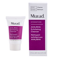 Sữa Rửa Mặt Tẩy Da Chết, Cấp Nước Dịu Nhẹ Murad AHA/BHA Exfoliating Cleanser 15ml