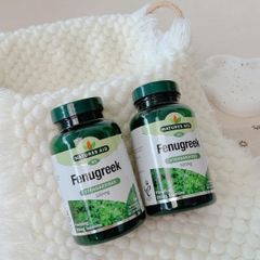 Viên uống lợi sữa cỏ cà ri Fenugreek 500mg Natures Aid 90 viên, lợi sữa