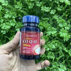 Viên uống CoQ10 100mg Puritan's Pride - Hỗ trợ tim mạch, Tăng cường năng lượng, Giảm mệt mỏi - 60 viên nhập khẩu Mỹ