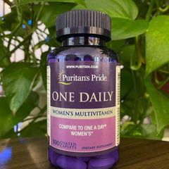 Viên uống vitamin tổng hợp nữ One Daily - Puritan's Pride 100 viên, hỗ trợ sức khỏe và sắc đẹp phái nữ yêu cầu.