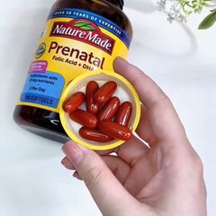 Vitamin tổng hợp cho mẹ bầu Prenatal Folic Acid + DHA Nature Made 110 viên, thai kỳ