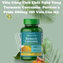 Viên uống tinh chất nghệ Puritan’s Pride Turmeric Curcumin 800mg 100 viên, kháng viêm
