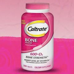Viên uống Caltrate Bone Health 600 mg & D3 200 viên - Bổ sung Canxi và Vitamin D3 cho xương chắc khỏe, ngăn ngừa loãng xương