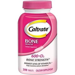 Viên uống Caltrate Bone Health 600 mg & D3 200 viên - Bổ sung Canxi và Vitamin D3 cho xương chắc khỏe, ngăn ngừa loãng xương