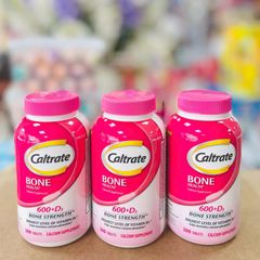 Viên uống Caltrate Bone Health 600 mg & D3 200 viên - Bổ sung Canxi và Vitamin D3 cho xương chắc khỏe, ngăn ngừa loãng xương