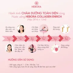 Nước Uống Hebora Collagen Enrich 500ml 28 Gói - Giúp Trẻ Hóa Da, Tăng Độ Đàn Hồi Từ Nhật Bản, Thích Hợp Cho Phụ Nữ 20-50 Tuổi