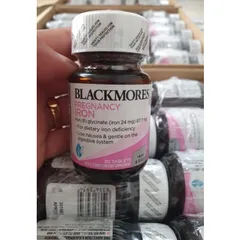 Viên Sắt Bầu Blackmores (30v) Ngừa Thiếu Máu, Không Gây Táo Bón - Hỗ Trợ Mẹ Bầu và Sau Sinh, Tăng Cường Sức Khỏe và Đề Kháng