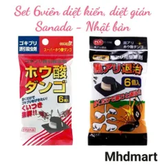 Set 6 Viên Diệt Gián Sanada Seiko - Thuốc Diệt Kiến Tận Gốc Nội Địa Nhật Bản, Hiệu Quả, Tiết Kiệm, An Toàn