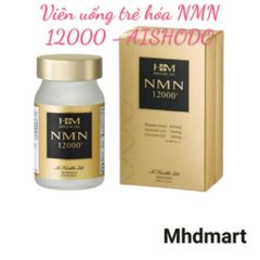 Viên Uống NMN 12000 Aishodo Trẻ Hóa Da, Chống Lão Hóa, Bảo Vệ Da, Cải Thiện Sức Khỏe, Xuất Xứ Nhật Bản