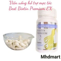 Viên uống hỗ trợ mọc tóc Best Biotin Premium Ex Nhật Bản - Hộp 90 viên( Mẫu mới nhất ) 403197