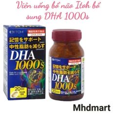 Viên uống bổ não DHA 1000mg 120 viên Nhật Bản - Hỗ trợ tăng cường trí nhớ, tập trung và sức khỏe não bộ